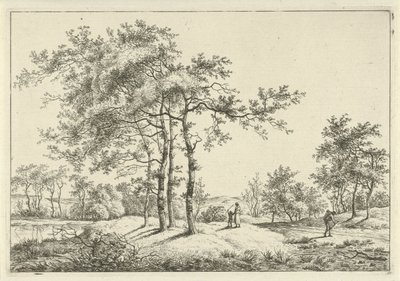 Landschaft mit Mutter und Kind von Hermanus Fock