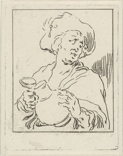 Mann mit Krug von Hermanus Fock