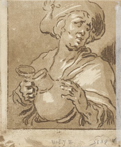 Mann mit Krug von Hermanus Fock