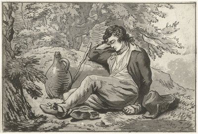 Schlafender Mann von Hermanus Fock