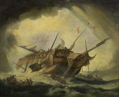 Sinkende Fregatte von Hermanus Koekkoek