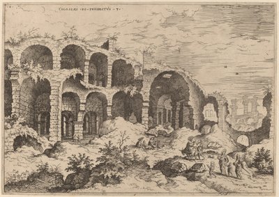 Dritte Ansicht des Kolosseums von Hieronymus Cock