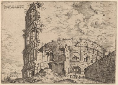 Ansicht des Kolosseums von Hieronymus Cock