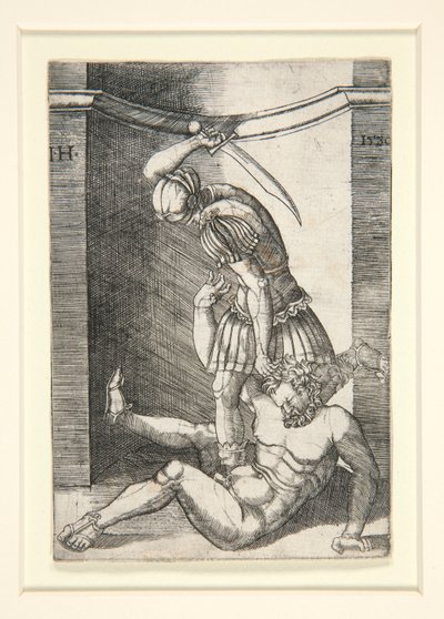 Soldat tötet einen nackten Mann von Hieronymus Hopfer