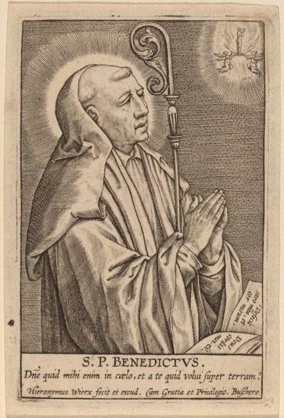 S. P. Benedictus von Hieronymus Wierix