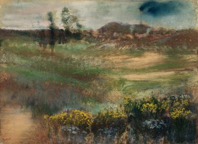 Landschaft mit Schornsteinen von Hilaire Germain Edgar Degas