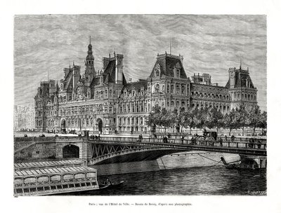 Hotel de Ville, Paris, Frankreich, 1886 von Hildibrand