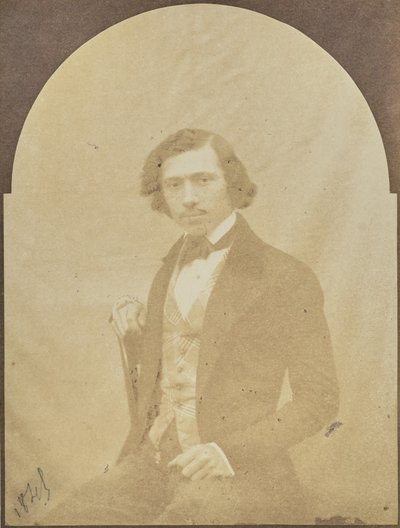 [Porträt eines sitzenden Mannes] von Hippolyte Bayard