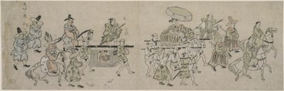 Parade der koreanischen Botschaft von Hishikawa Moronobu