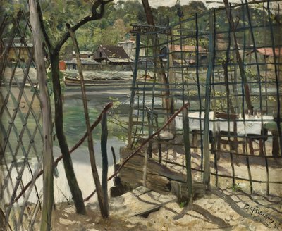 Landschaft aus Meudon, Frankreich, 1884 von Hjalmer Eilif Emanuel Peterssen