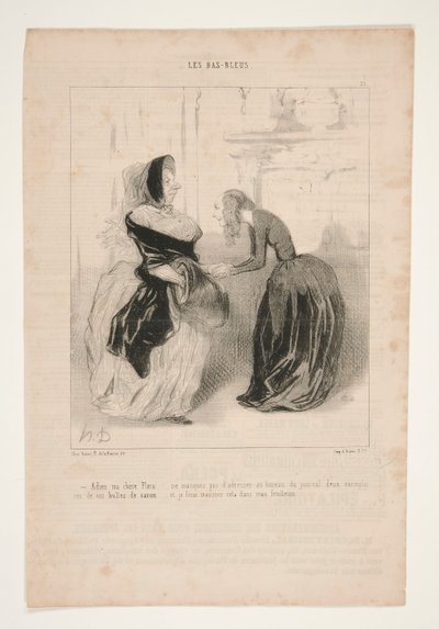 Adieu meine liebe Flora von Honoré Daumier