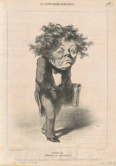 Adolphe Crémieux von Honoré Daumier