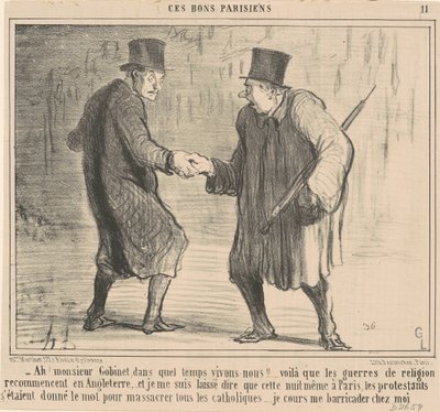 Ah! Herr Gobinet, in welcher Zeit ... von Honoré Daumier