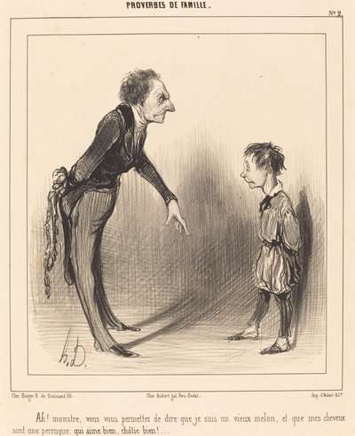 Ah! Monster, Sie erlauben sich... von Honoré Daumier