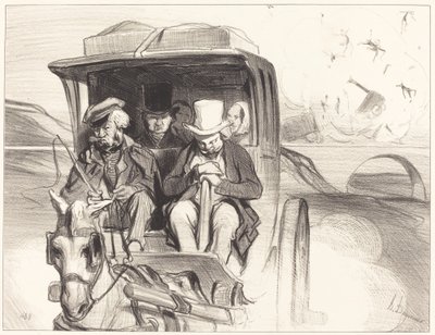 Also... was zum Teufel, Kutscher... von Honoré Daumier