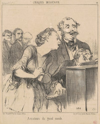 Liebhaber der großen Welt von Honoré Daumier