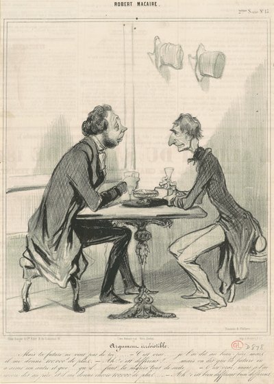 Unwiderlegbares Argument von Honoré Daumier