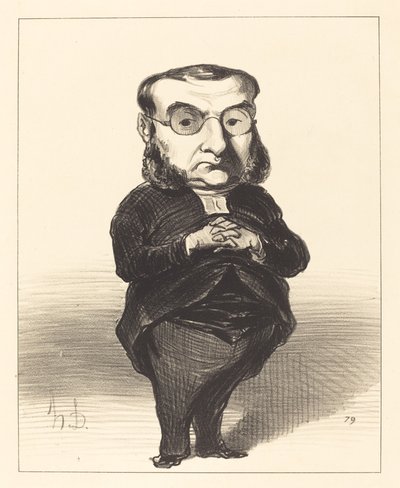 Ath. L. Charles Coquerel von Honoré Daumier