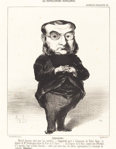 Ath. L. Charles Coquerel von Honoré Daumier