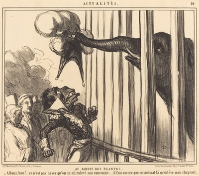 Im Jardin des Plantes von Honoré Daumier