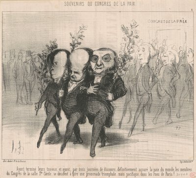 Nachdem sie ihre Arbeiten beendet haben ... von Honoré Daumier