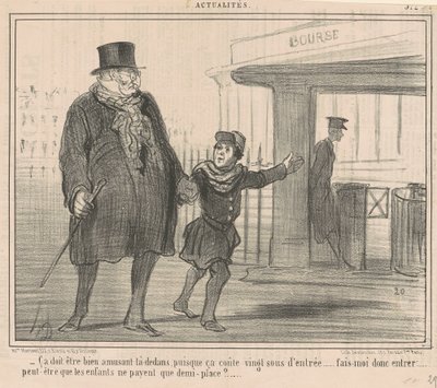 Das muss da drin sehr lustig sein von Honoré Daumier