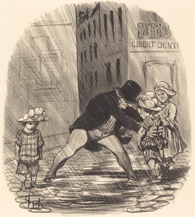 Es ist dumm, im Winter zu haben... von Honoré Daumier