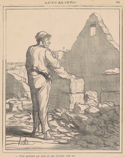 Das ist doch nicht dafür ... von Honoré Daumier