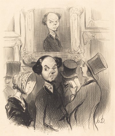 Erfreut, sich ausgestellt zu sehen... von Honoré Daumier