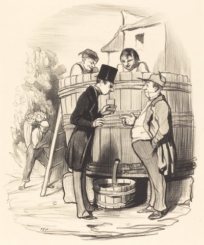 Wie finden Sie diesen kleinen Wein... von Honoré Daumier