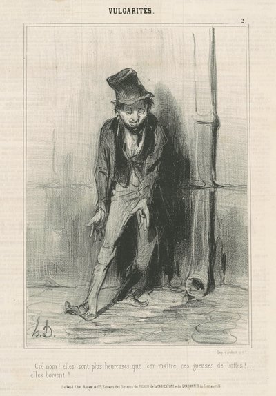 Mein Gott: Sie sind glücklicher ... von Honoré Daumier