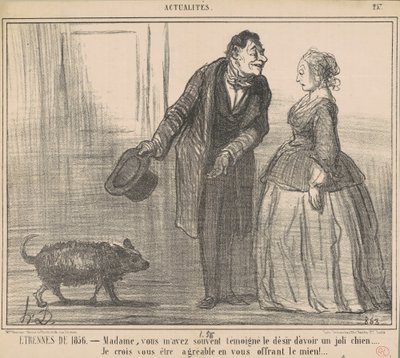 Etrennes de 1856 ... von Honoré Daumier