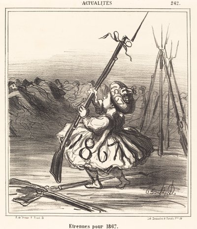 Neujahrsgeschenke für 1867 von Honoré Daumier