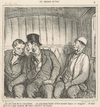 Sie scheinen sich abzusprechen ... von Honoré Daumier