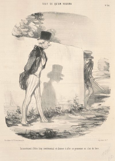 Unannehmlichkeit, zu sentimental zu sein ... von Honoré Daumier