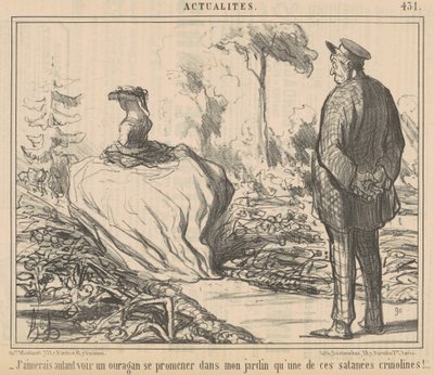 Ich würde genauso gerne einen Orkan sehen ... von Honoré Daumier