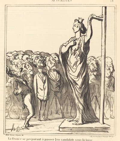 Frankreich bereitet sich vor... von Honoré Daumier