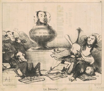 Die Niederlage! von Honoré Daumier