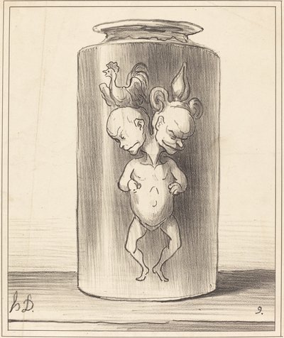 Die Verschmelzung von Honoré Daumier