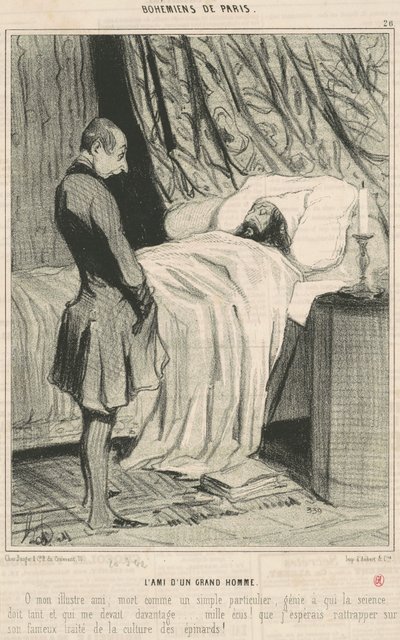 Der Freund eines großen Mannes von Honoré Daumier