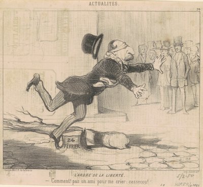 Der Baum der Freiheit von Honoré Daumier
