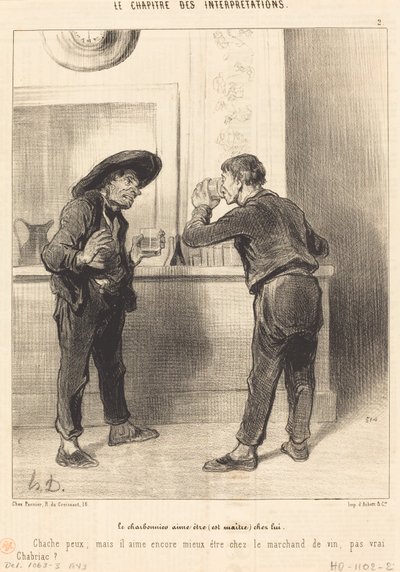 Der Kohlenhändler liebt es (ist Meister)... von Honoré Daumier