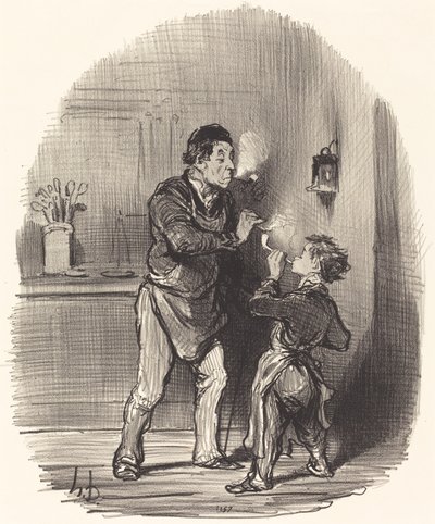 Der philosophische Lumpensammler von Honoré Daumier