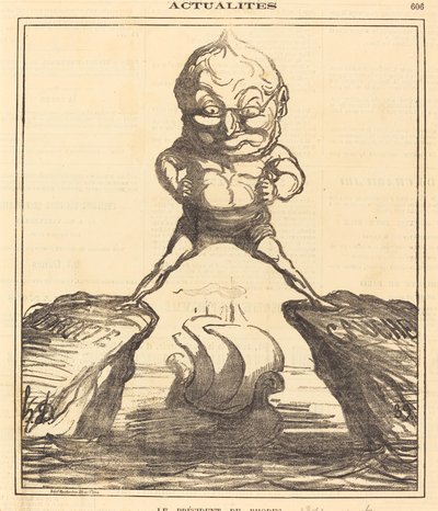 Der Präsident von Rhodos von Honoré Daumier