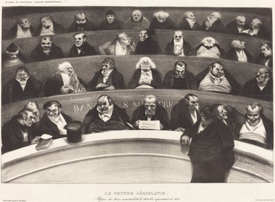 Der legislative Bauch von Honoré Daumier