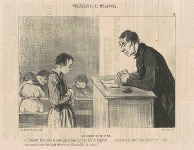 Die Geschichtsstunde von Honoré Daumier