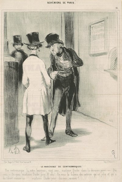 Der Markenhändler von Honoré Daumier