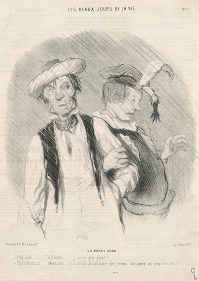 Der Karnevalsdienstag von Honoré Daumier