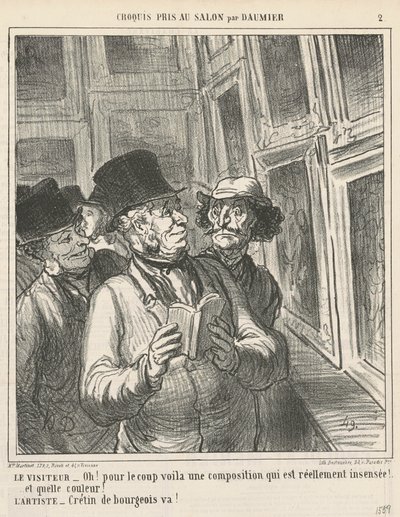 Der Besucher von Honoré Daumier