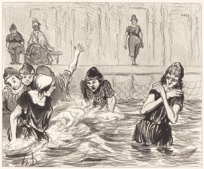 Die Barbotteuses von Honoré Daumier